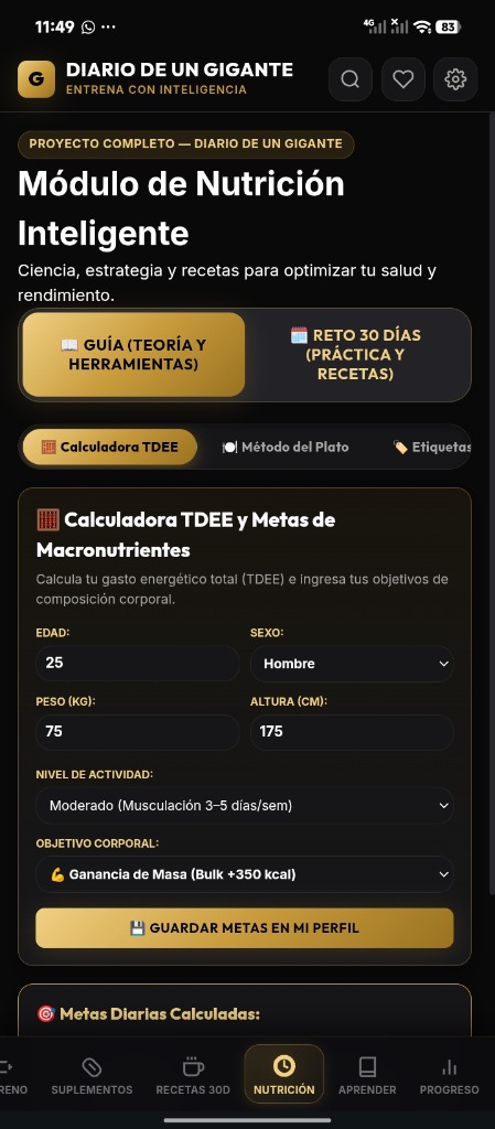Módulo de Nutrición