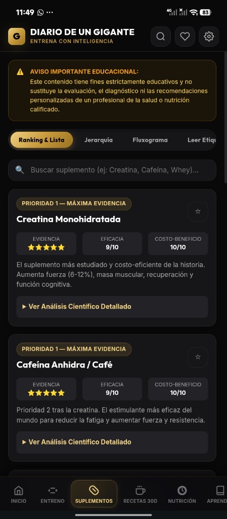 Módulo de Suplementos